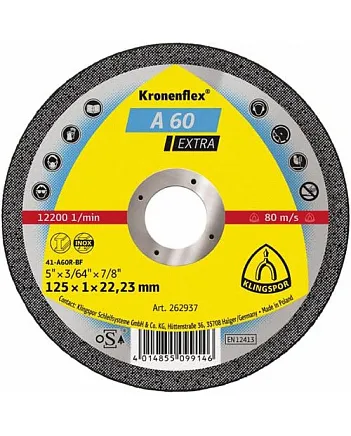 Круг 125*1,0*22 Klinspor A60 Круг 125*1,0*22 Klinspor A60