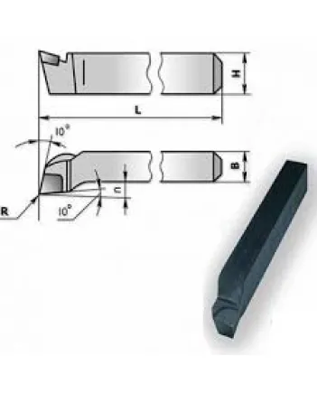 Різець підрізний відігнутий 16*12*100 Т5К10 Різець підрізний відігнутий 16*12*100 Т5К10