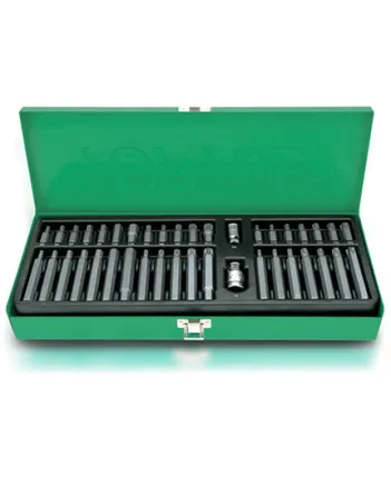Набір біт 10мм HEX,TORX,SPLINE 40 од. Toptul Набір біт 10мм HEX,TORX,SPLINE 40 од. Toptul