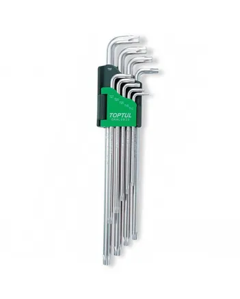 Набір Г-подіб. ключів TORX T10-T50 9од. супердовгих Набір Г-подіб. ключів TORX T10-T50 9од. супердовгих