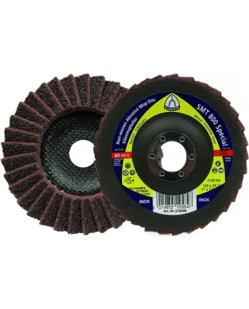Круг КЛТ 125*22 зерно нежное (синий) Klinspor SMT800