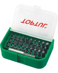 Набір біт 1/4" SL;PH;PZ;TORX;HEX +маг. тримач 31од. Toptul