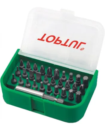 Набір біт 1/4" SL;PH;PZ;TORX;HEX +маг. тримач 31од. Toptul Набір біт 1/4" SL;PH;PZ;TORX;HEX +маг. тримач 31од. Toptul
