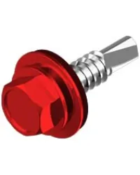 Саморез шестигранная головка по дереву RAL 8004 5,5*25