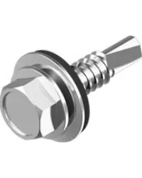 Саморез шестигранная головка по метелу 6,3*70 з\ш TEX-H DIN7504K