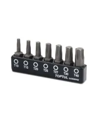 Набір біт 1/4" 7ед. (Torx:T10-T40) Toptul